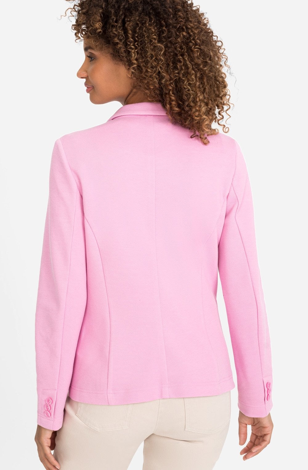 Candy Pink Jersey Blazer