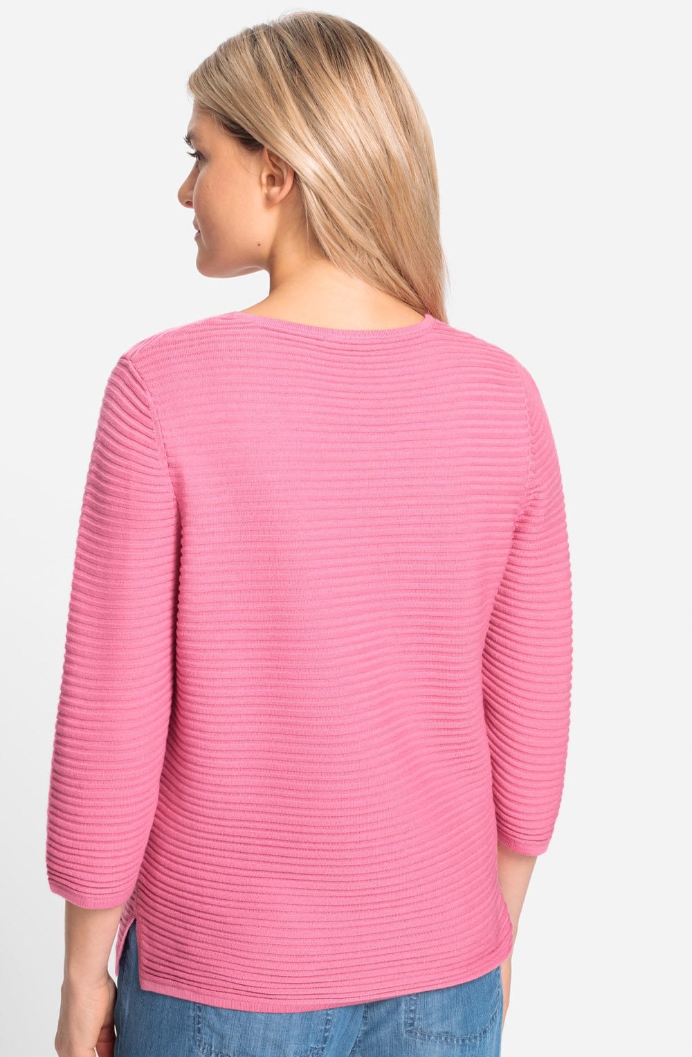 Candy Pink Square Neck Henny Jumper