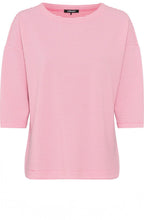 Candy Pink Stretch Jersey Cora Top