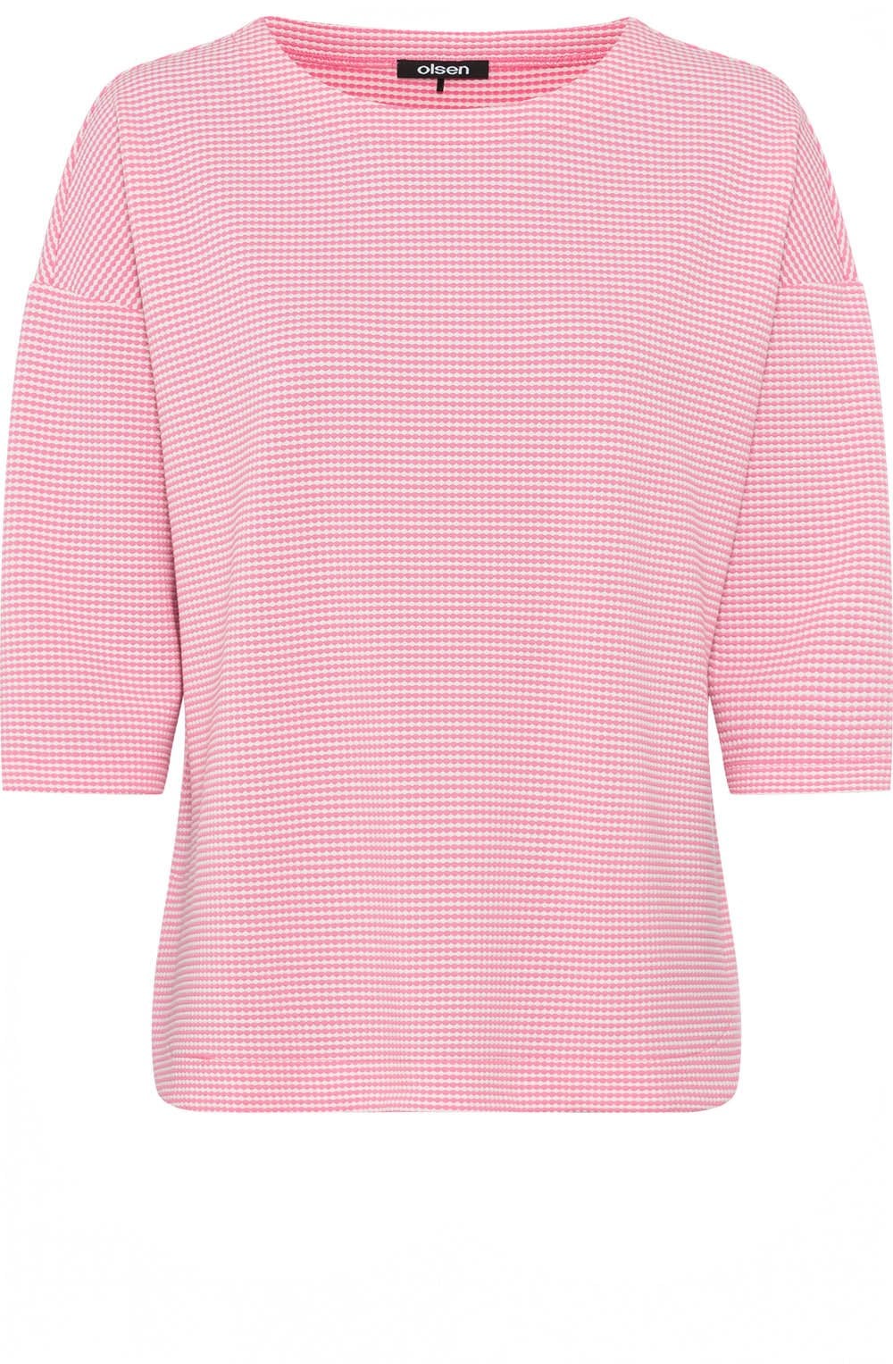 Candy Pink Stretch Jersey Cora Top