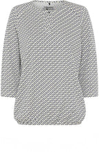Canvas Beige Abstract Print Clara Top