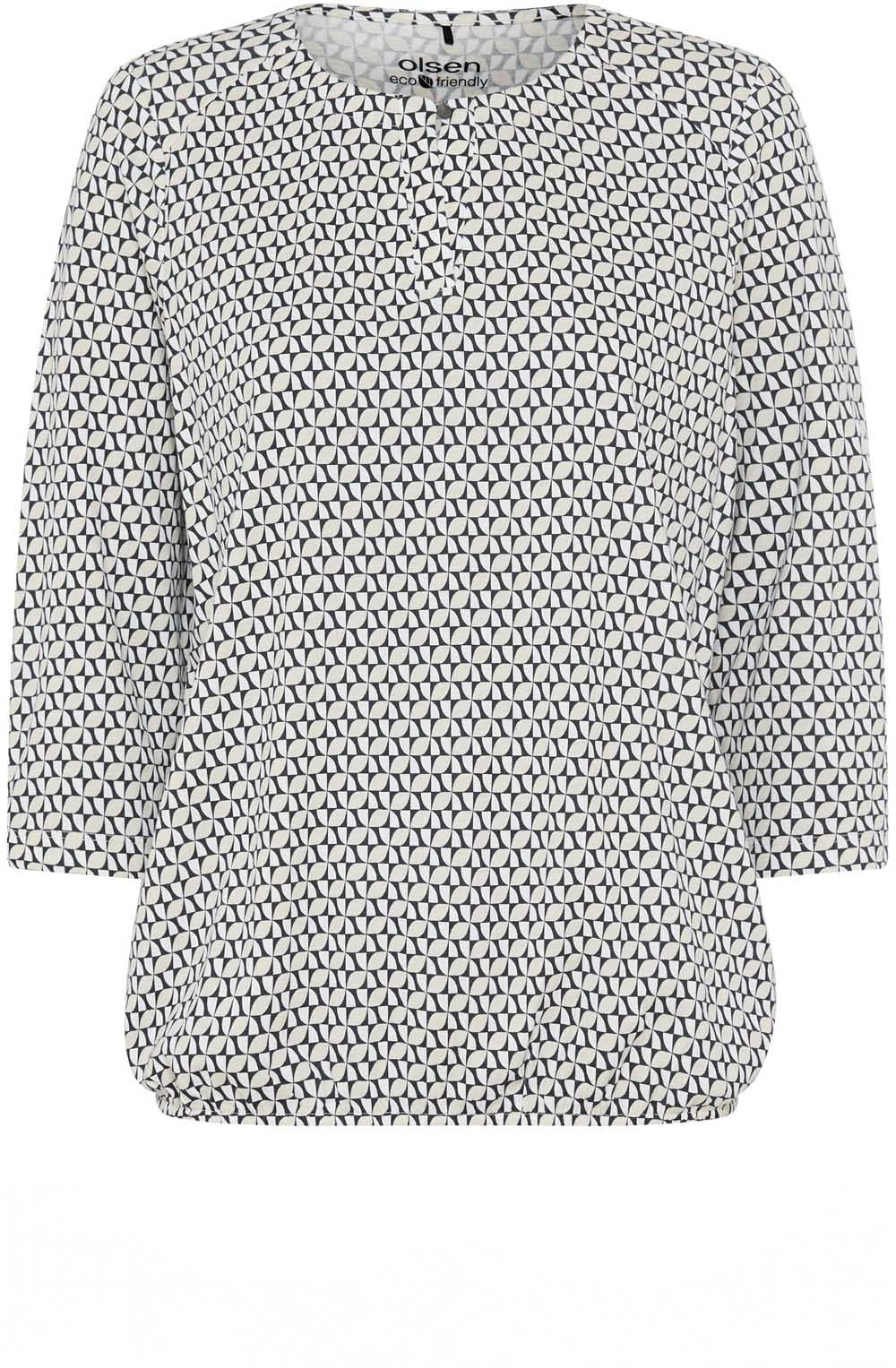 Canvas Beige Abstract Print Clara Top