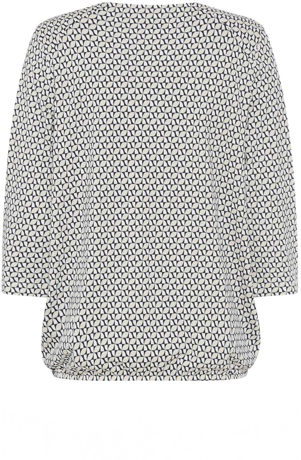 Canvas Beige Abstract Print Clara Top