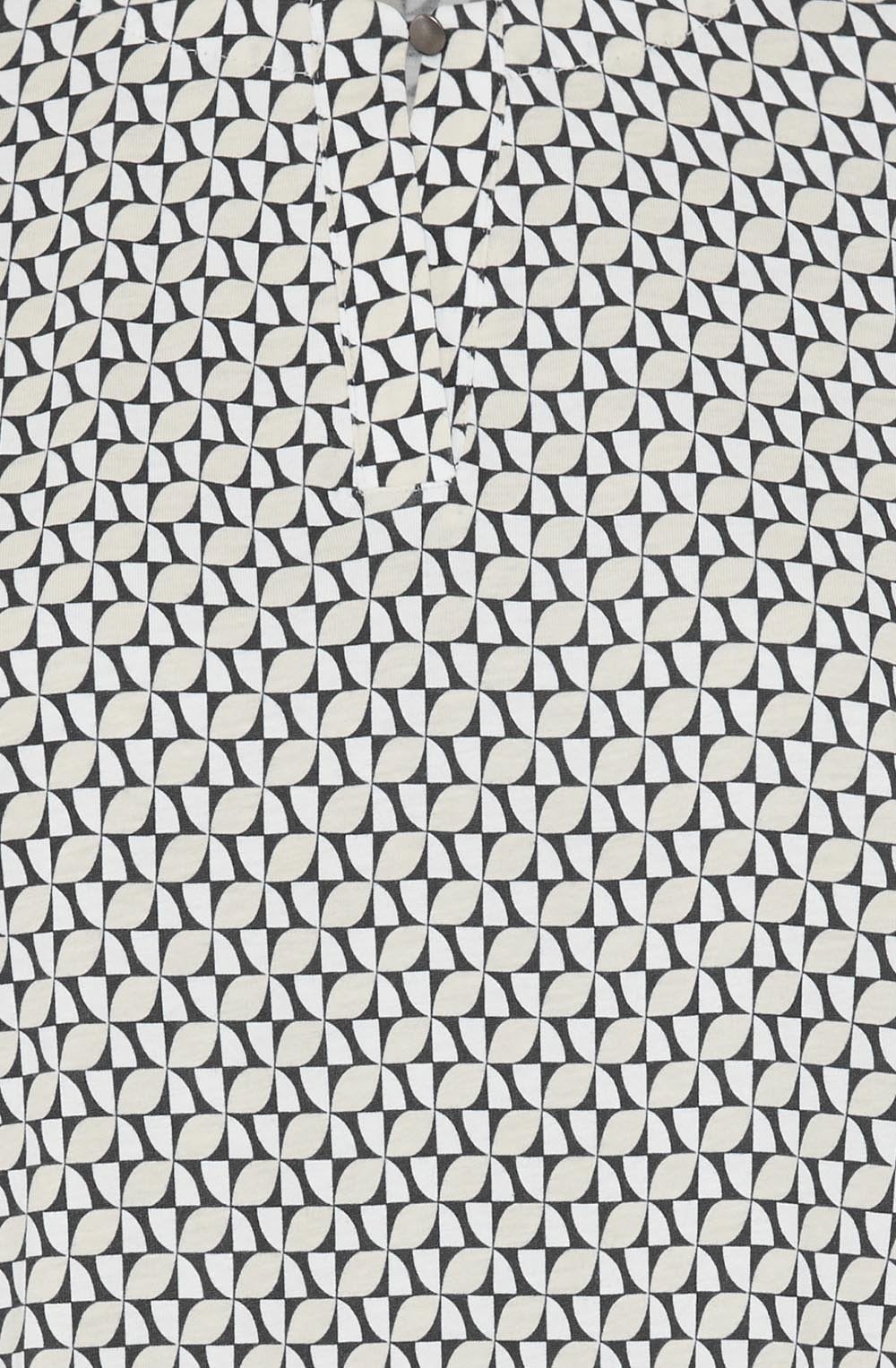 Canvas Beige Abstract Print Clara Top