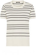 Canvas Beige and Black Short Sleeved Henny Pullover