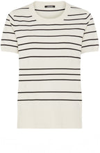 Canvas Beige and Black Short Sleeved Henny Pullover