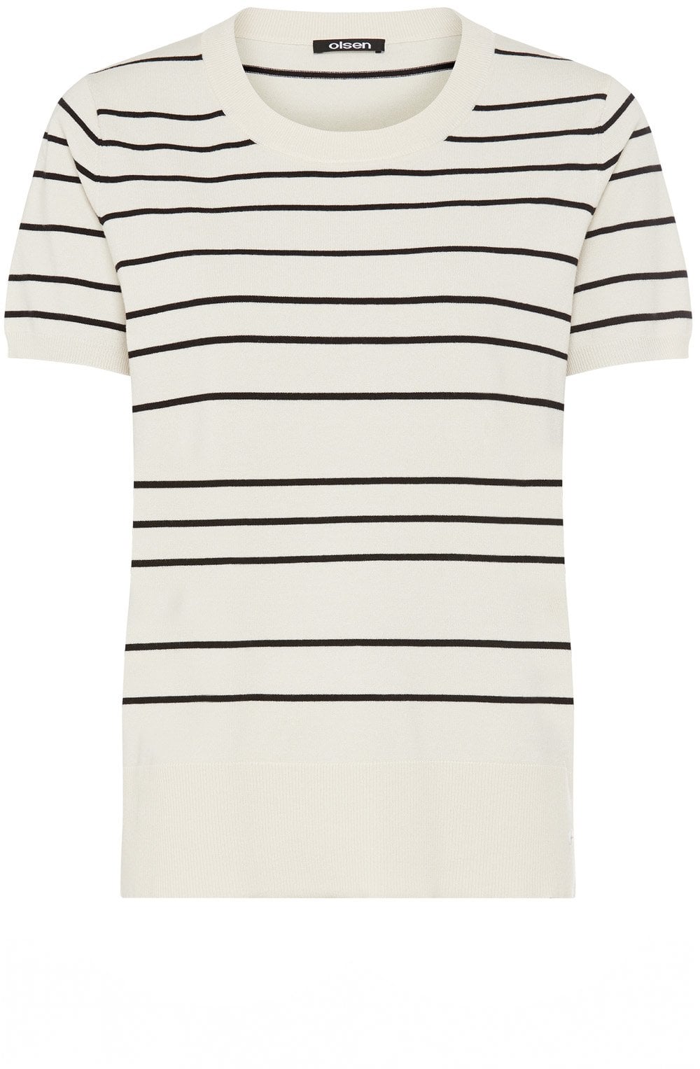 Canvas Beige and Black Short Sleeved Henny Pullover