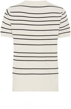 Canvas Beige and Black Short Sleeved Henny Pullover