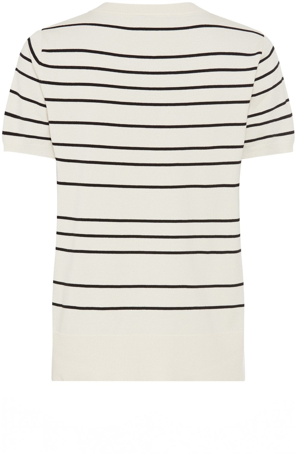 Canvas Beige and Black Short Sleeved Henny Pullover
