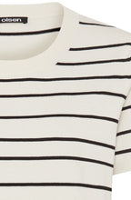 Canvas Beige and Black Short Sleeved Henny Pullover