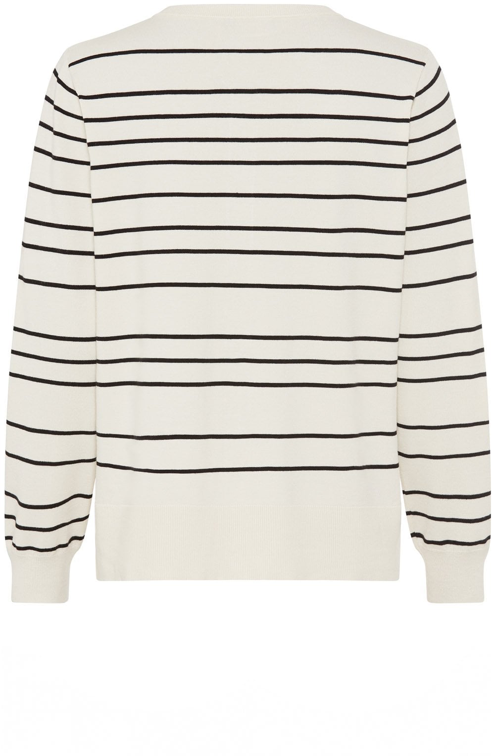 Canvas Beige and Black Striped Henny Cardigan