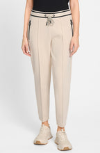 Canvas Beige Ankle Length Lisa Trousers