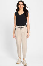 Canvas Beige Ankle Length Lisa Trousers