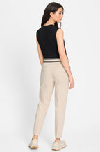 Canvas Beige Ankle Length Lisa Trousers