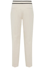 Canvas Beige Ankle Length Lisa Trousers