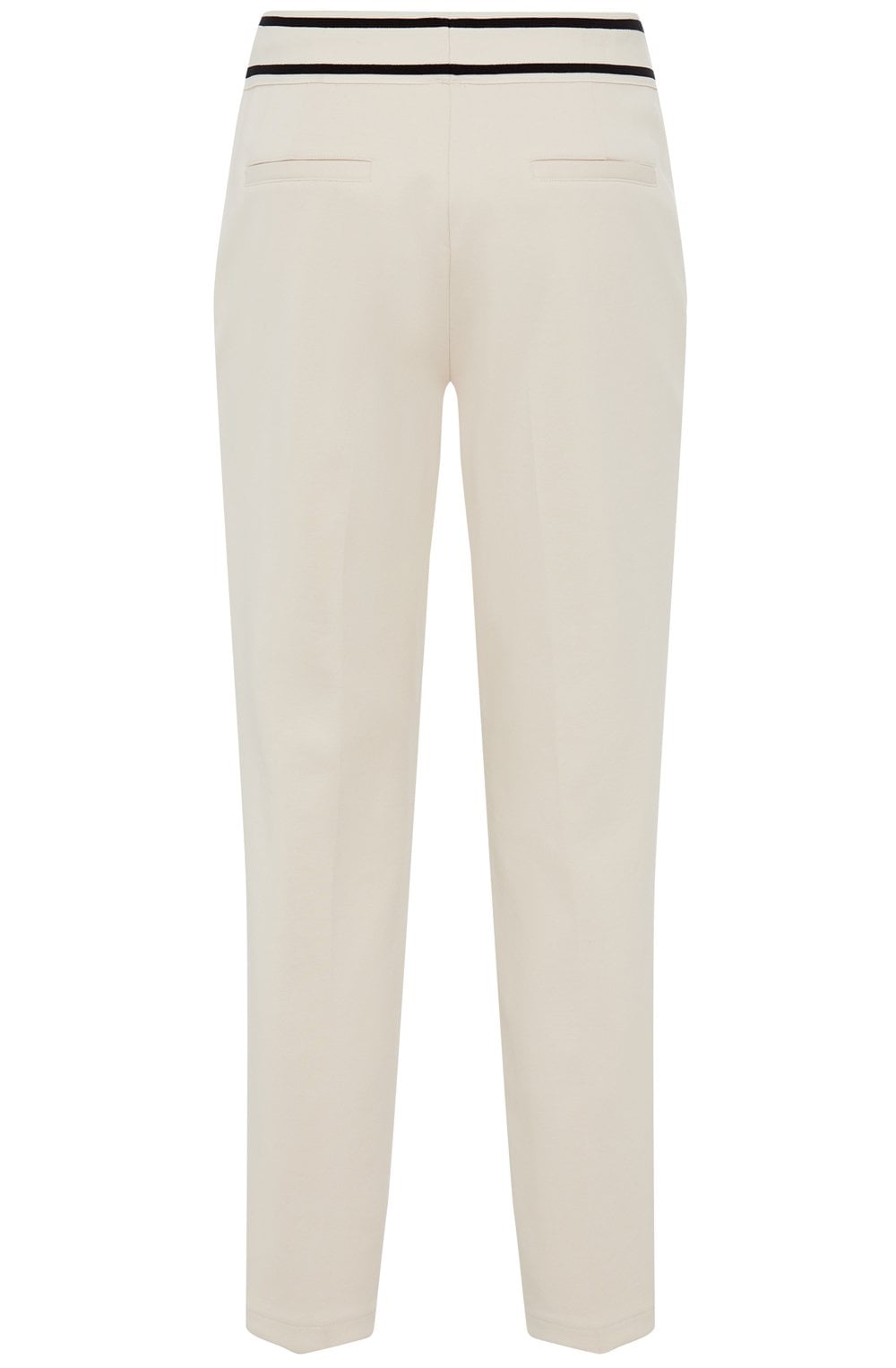 Canvas Beige Ankle Length Lisa Trousers