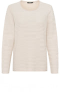 Canvas Beige Horizontal Ribbed Henny Jumper