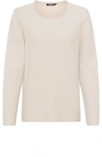Canvas Beige Horizontal Ribbed Henny Jumper