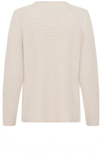 Canvas Beige Horizontal Ribbed Henny Jumper