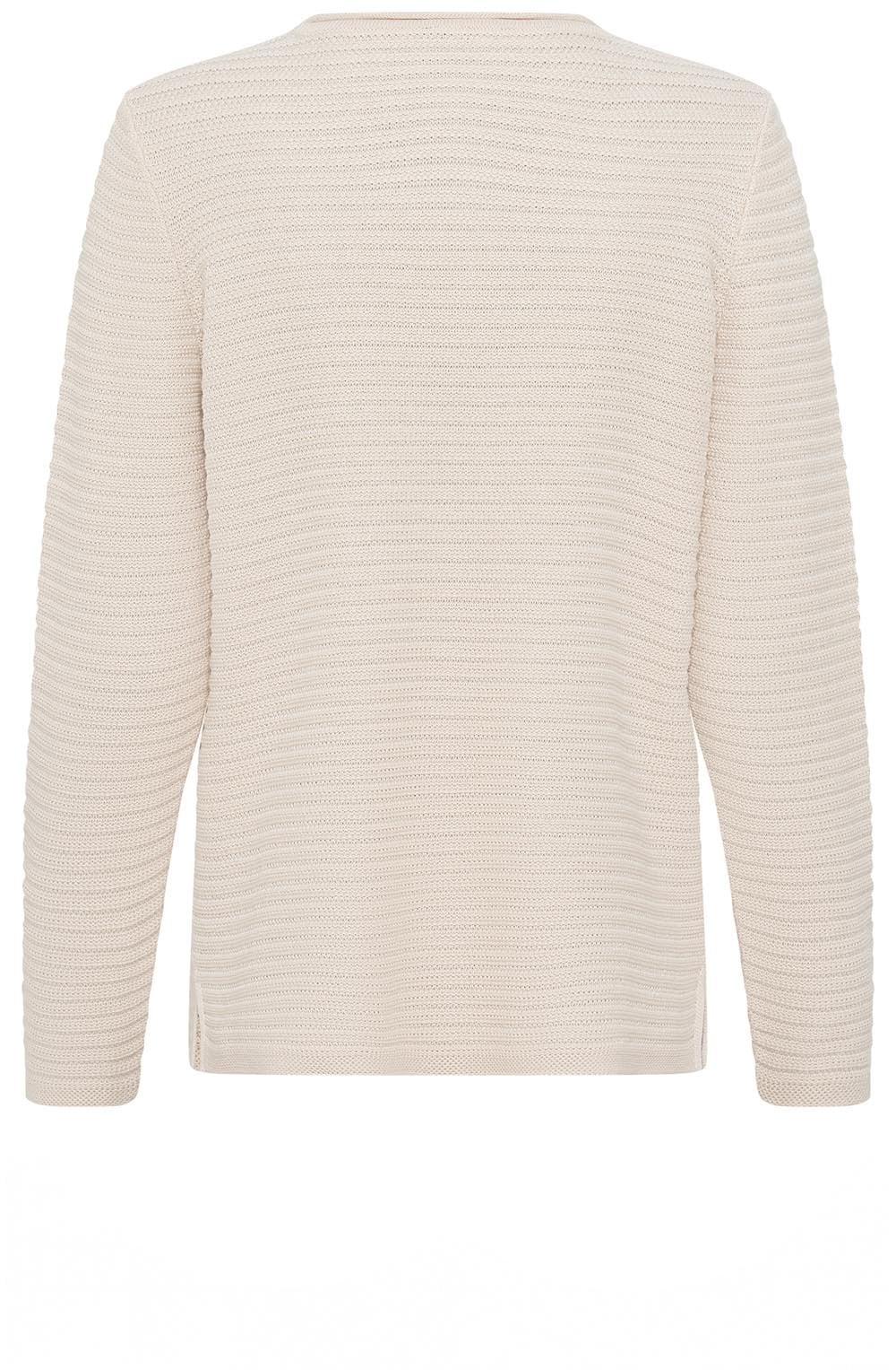Canvas Beige Horizontal Ribbed Henny Jumper
