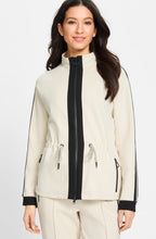 Canvas Beige Jersey Zip Henny Jacket