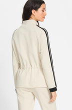 Canvas Beige Jersey Zip Henny Jacket