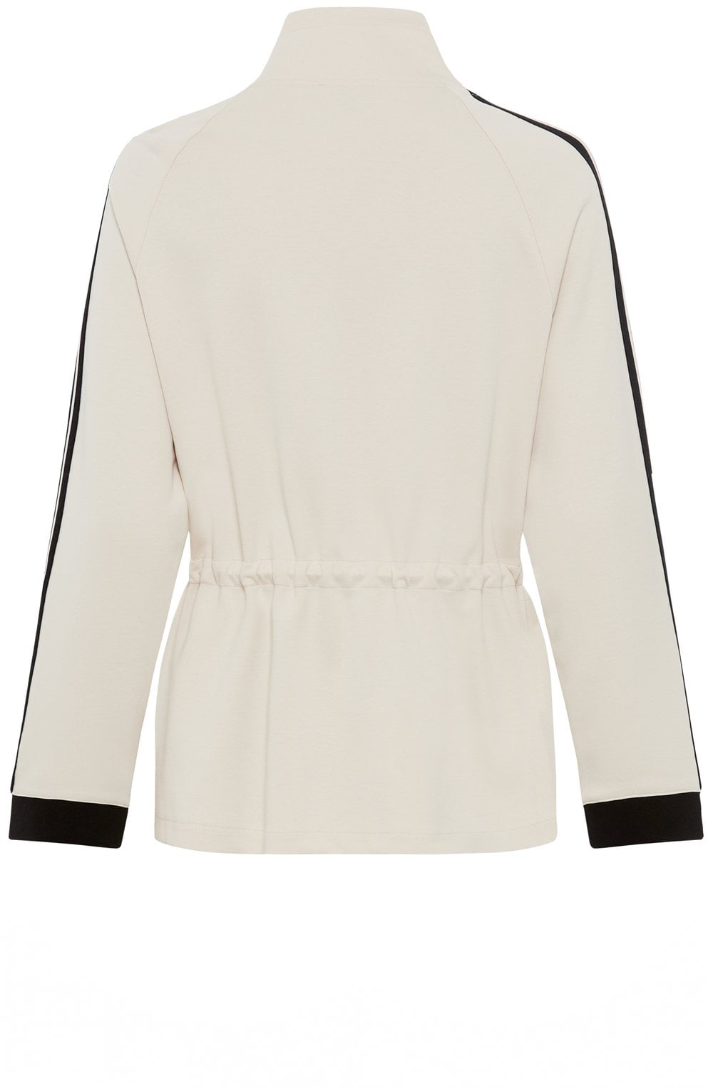Canvas Beige Jersey Zip Henny Jacket
