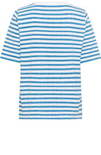 Capri Blue Floral and Stripe Hannah Top