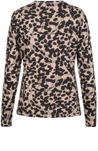 Caramel & Black Print Top
