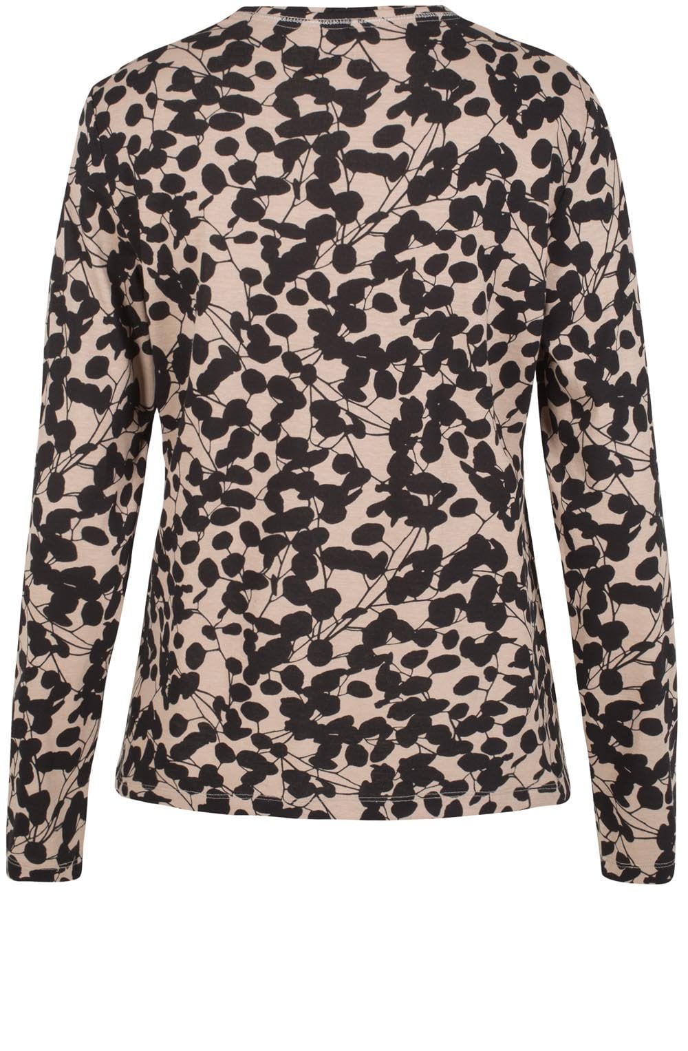 Caramel & Black Print Top