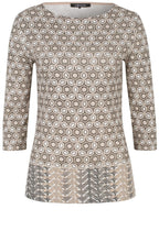 Caramel Patterned Top