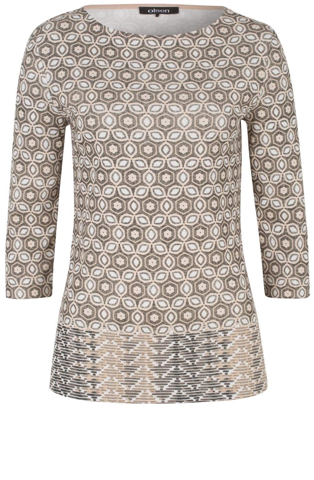 Caramel Patterned Top