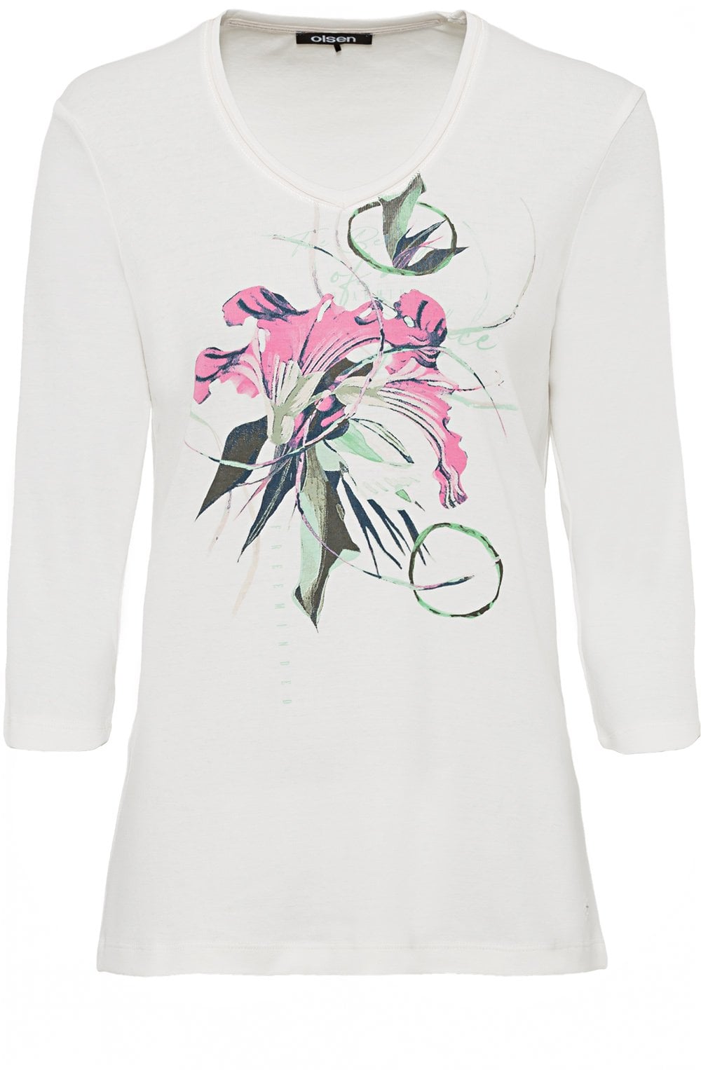 Cerise Flower Design Top