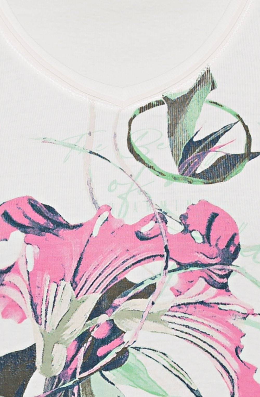Cerise Flower Design Top