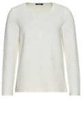 Chalk White Cable Knit Style Jumper