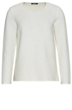 Chalk White Cable Knit Style Jumper