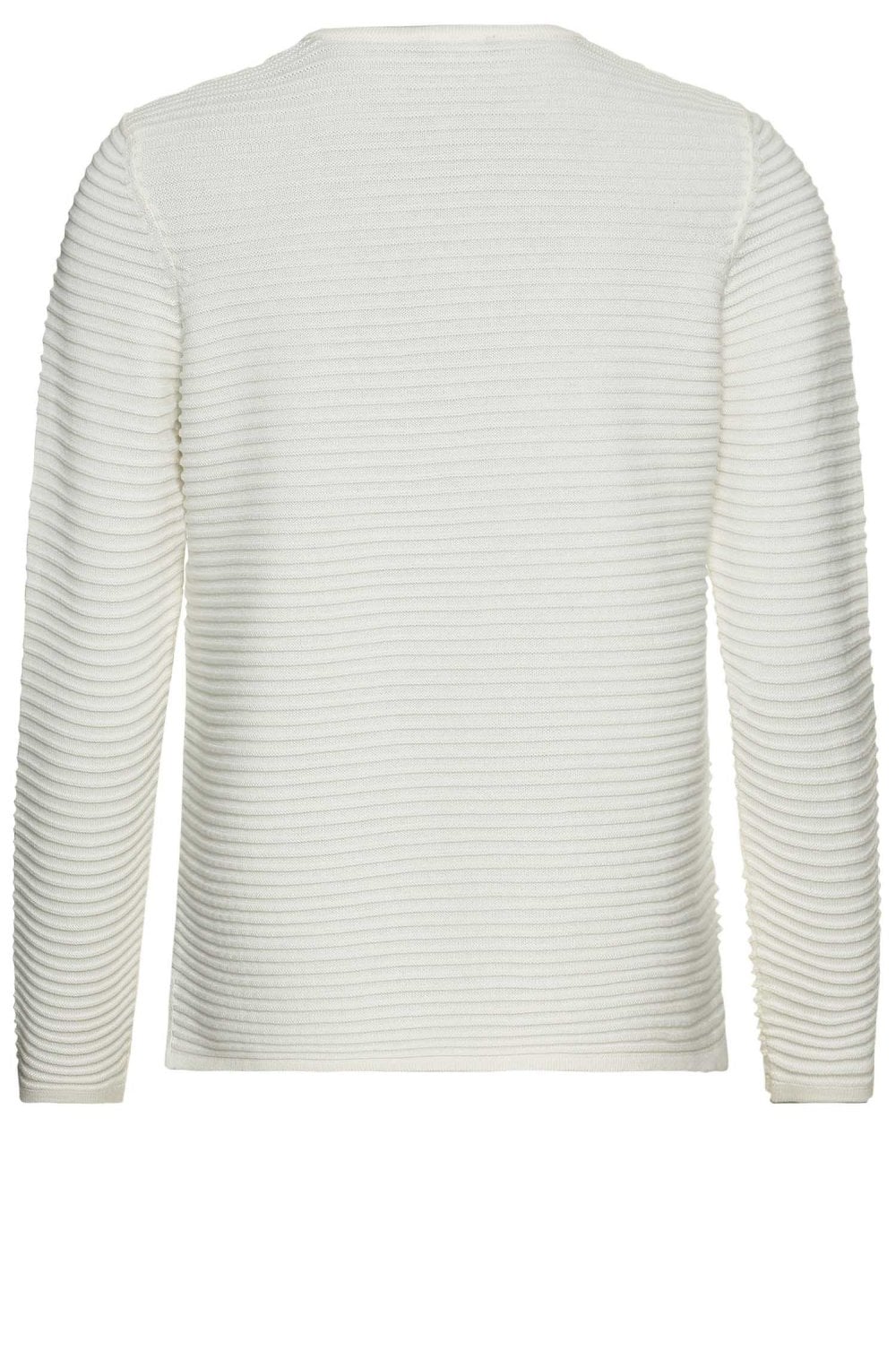 Chalk White Cable Knit Style Jumper