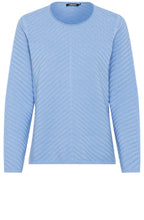 Ciel Blue Diagonal Knit Jumper