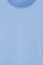 Ciel Blue Diagonal Knit Jumper