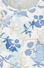 Ciel Blue Floral Print Edda Top
