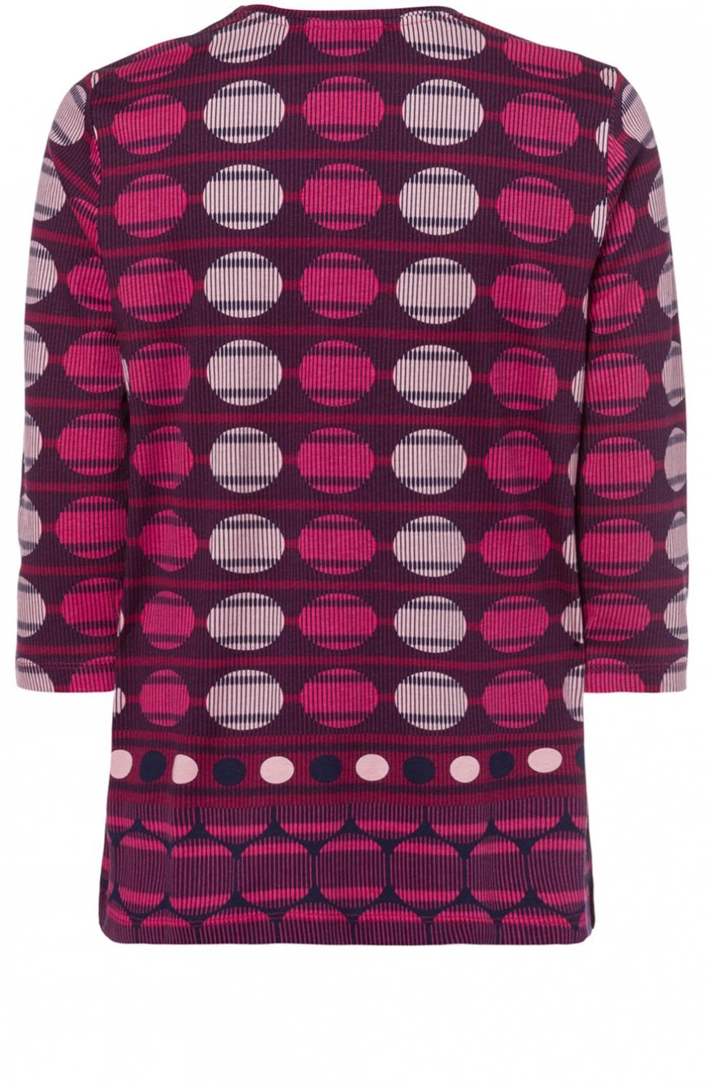 Circular Print Jersey Top