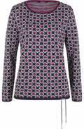 Circular Print Knit Jumper