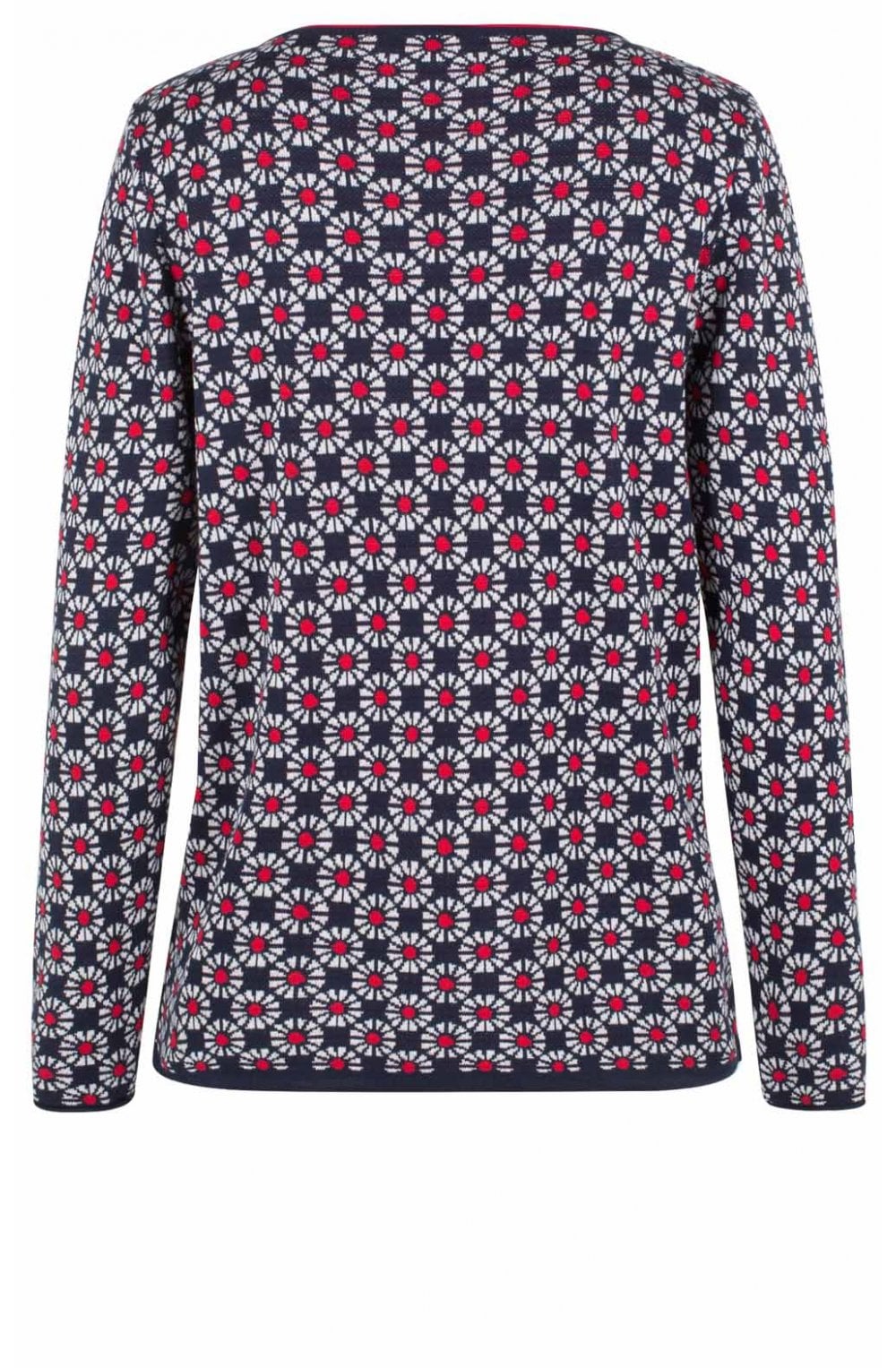 Circular Print Knit Jumper