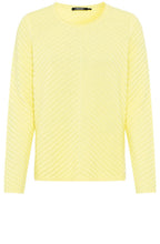 Citron Diagonal Knit Jumper
