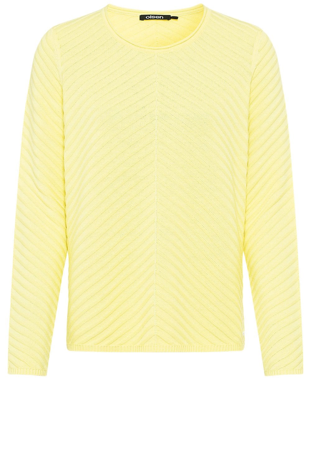 Citron Diagonal Knit Jumper
