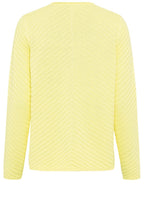 Citron Diagonal Knit Jumper