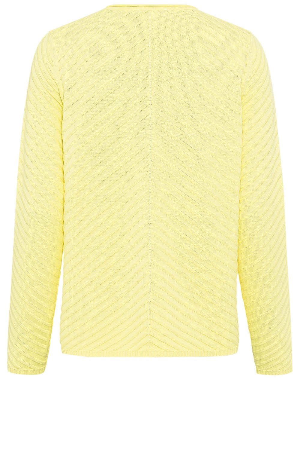 Citron Diagonal Knit Jumper