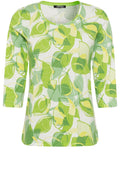 Citron Leaf Design Edda Top