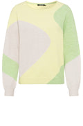 Citron Melange Abstract Design Cora Jumper
