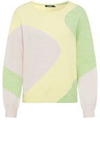 Citron Melange Abstract Design Cora Jumper